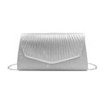thumbnail image 1 of Bolso Noche para Mujer Bandolera Bolso Hombro para Fiesta Y Banquete (plateado) Novedad 2023, 1 of 9