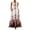 White, variant on IROINNID Full-Length Dress For Women Printed Vintage Daily Casual Striped Summer Maxi Dress Sleeveless V-Neck Sundress