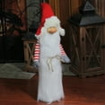 thumbnail image 5 of 24" Traditional Christmas Slim Santa Gnome with White Fur Suit and Red Hat, 5 of 5