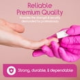 thumbnail image 5 of Inspire Nitrile Gloves, Pink Disposable Latex Free, Size Large 2 packs of 50 (100ct), 5 of 7