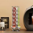 thumbnail image 3 of HLONK 1pc Black/silver Capsule Coffee Stand Display Stand Storage Stand The Rotary Cup Holder Can Hold 24 Coffee Capsule Holders  Suitable For Office And Home Kitchen Use  Convenient Stor, 3 of 7