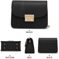 thumbnail image 2 of Bolsos de cadena para mujer Bolsos de cuero de PU de concha pequeña informal Bolsos de mano Bolso de hombro cruzado Sailing Electrónica, 2 of 5