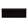 thumbnail image 6 of UBesGoo Entryway Floating Coat Rack, 39'' Wood Wall-Mounted Storage Hanging Shelf w/4 Dual Hooks, Brown, 6 of 6