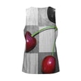 thumbnail image 5 of Fotbe Cherries laid Pattern Men's Quick Dry Workout Tank Top Gym Muscle Tee Fitness Bodybuilding Sleeveless T Shirt Breathable Workout Shirt-Large, 5 of 9