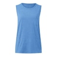 thumbnail image 5 of Tank Tops Women Women's Recovery Button Front Chemo Tank Camisoles for Women Blue M, 5 of 6