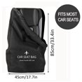 thumbnail image 2 of Car Seat Travel Bag for Air Travel, Waterproof Car Seat Storage Bagpack Gate Check Fits Most Car Seats, Shoulder Strap Included, Black, 2 of 6
