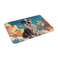 thumbnail image 2 of Balery Colorful Sky Puppy Doormat, Durable Flannel Fabric, Waterproof Stain and Fade Resistant, Low Profile,Indoor Outdoor Door Mats, Easy Clean Patio Entrance Mat, 16x24in, 2 of 9