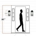 thumbnail image 5 of C Cattleya 2-Pack Classic Matte Black Motion Sensor Dusk to Dawn Outdoor Wall Lantern, 5 of 8