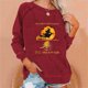 thumbnail image 1 of Women's Casual Fashion Halloween Print Long Sleeve Sweatshirts Pullover Top, 1 of 5