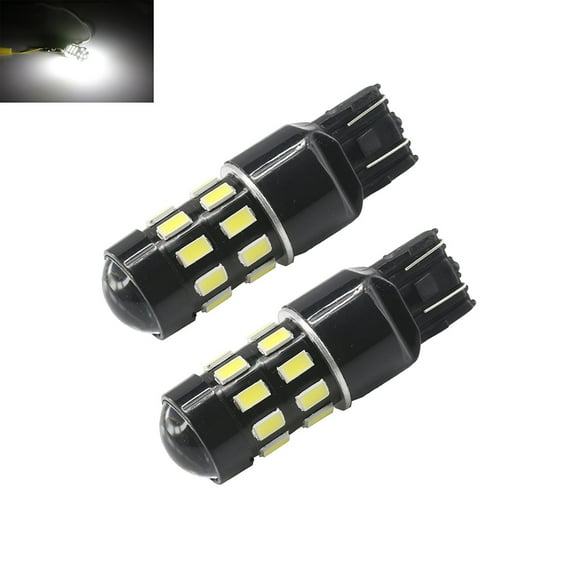 7443 White High Power 5630 Chip 24-SMD Turn Signal/Brake/Tail/Reverse/Parking Light Bulbs (7443, White)