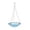 A001- Blue, variant on Bird Bath, Glass Bird Bath, 10inDecorative Glass Sculpted Piece, Hanging Chain, Hanging Hook, Hanging Bird Bath, Bird Bath Sculpted Piece, Outdoor Garden, Feeding Tray, Pink, Pe