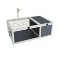 thumbnail image 3 of Reptile Habitat with Lamp Holder, 3 Acrylic Observation Windows, 2 Waterproof Trays, Lockable Top, Easy to Clean Wooden Enclosure for Turtles, Lizards, Snakes and Small Pets, 3 of 9