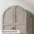 thumbnail image 3 of Ataucjin 72" Tall Arched Kitchen Pantry Cabinet, Farmhouse Wood Pantry Storage Cabinet with 2 Large Drawers, Wood Door, Freestanding Versatile Pantry Cabinets for Dining, Living Room, 3 of 7