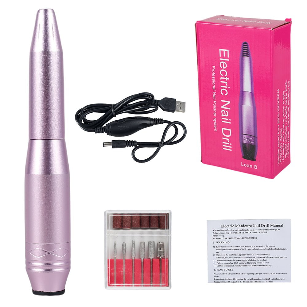 Electric Nail File USB Electric Nail Drill Adjustable Speed
