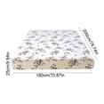 thumbnail image 3 of AuroraX King Size Bed Sheets White Fitted Sheets Cooling,Sold Separately Floral Patterned Deep Pockets Double Bed Sheet for Summer, 3 of 6