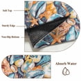 thumbnail image 6 of 2'x6' Rug Runners for Hallways Kitchen, Orange Blue Coastal Non Slip Entryway Beside Floor Carpet Runner, Summer Ocean Shell Conch Retro Washable Laundry Room Bedroom Throw Rugs Mat for Family Pet, 6 of 8