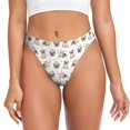 thumbnail image 1 of Fotbe Pugs Tanga Sin Costuras para Mujer con Estampado – Panties Invisibles, Transpirables y Cómodos para Uso Diario-Medium, 1 of 6