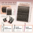 thumbnail image 4 of Lash Clusters Kit Natural Individual Lashes Wispy Eyelash Extensions 10-16mm DIY Lash Extension Kit Lash Bond and Seal Waterproof, Lash Applicator, Thick False Eyelashes Kit, 4 of 8