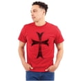 thumbnail image 3 of Medieval Knight Templar Christian Men's Graphic T Shirt Tees Brisco Brands S, 3 of 6