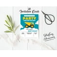 thumbnail image 3 of Darling Souvenir Green Birthday Invitation Card 28 Pcs Fill or Write In Blank Invites Printable Party Supplies 5 x 7 Inches, 3 of 5