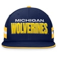 thumbnail image 2 of Men's Fanatics  Navy Michigan Wolverines Pick Off Fitted Hat, 2 of 4