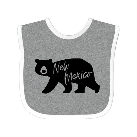 

Inktastic New Mexico Black Bear Silhouette Gift Baby Boy or Baby Girl Bib