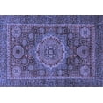 thumbnail image 1 of Ahgly Company Indoor Rectangle Abstract Blue Modern Area Rugs, 7' x 9', 1 of 4