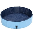 thumbnail image 2 of Pet PVC Leakproof Bathtub Foldable Shower Water Pool Bathing Tub Supply for Cats and DogsS Blue, 2 of 14