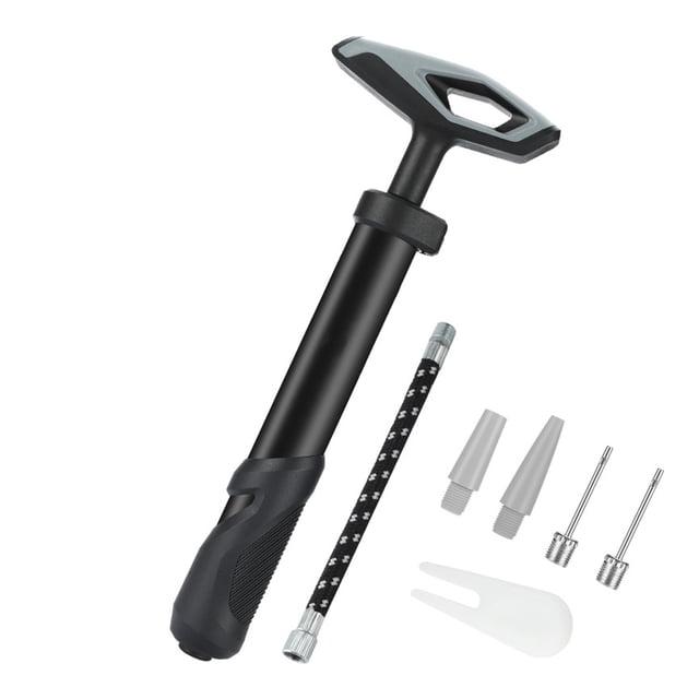 Visland Ball Pump Sports Ball Pump with Needles Nozzle Extension Hose Hand Air Pump Kit for Exercise Balls Volleyball Basketball Rugby Balloon