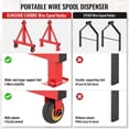 thumbnail image 3 of Soporte portátil para bobinas de alambre, cable Caddy Sunshine Farmer, 3 of 7