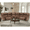 Light Brown, variant on 123" Leather Reclining Sectional, 2 Power Recliners, Adjustable Lumbar Support & Headrest, USB&USB-C