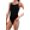 Black, variant on Adoretex Girl's/Women's Solid Pro One-Piece Athletic Sports Racing Swimsuit Swimwear (FN001)-Red-22