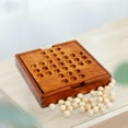 thumbnail image 6 of BESTSKY 2026 New Marble Solitaire Board Games,Wood Brown for Home,Travel,Family,Party,Leisure,Gift, 6 of 7