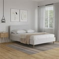 thumbnail image 1 of DHP Andrea Tufted Upholstered Platform Bed, Queen, Gray Linen, 1 of 9