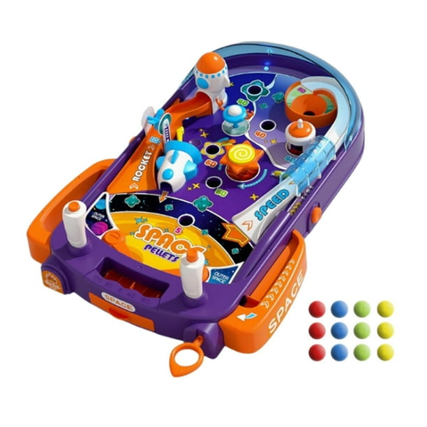 Máquina de pinball para niños, juego de mesa Montessori, juego interactivo con canicas resistentes. sin luz