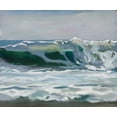 thumbnail image 2 of Newstedt, Stephen 14x12 White Modern Wood Framed Museum Art Print Titled - Shore Break 2, 2 of 4