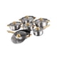 thumbnail image 5 of Juego de utensilios de cocina de acero inoxidable de 6 piezas con mango ergonómico portátil, que incluye un Plata, 5 of 9