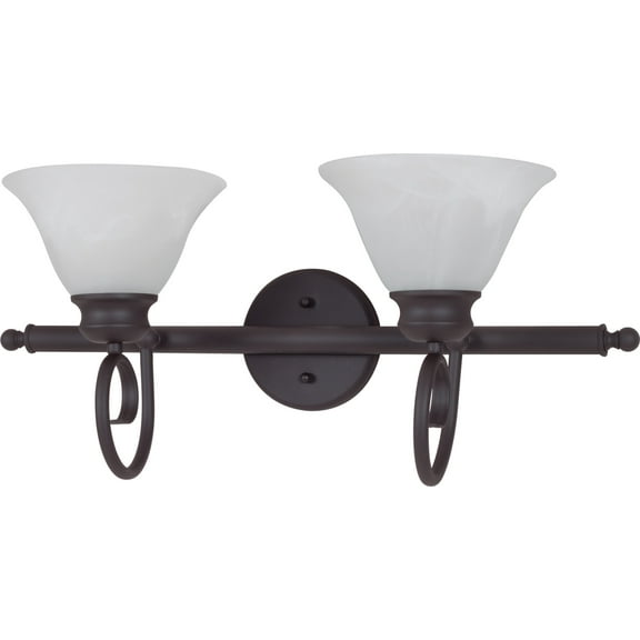 Volume Lighting V1582 Troy 2 Light 25" Wide Bathroom Vanity Light - Bronze