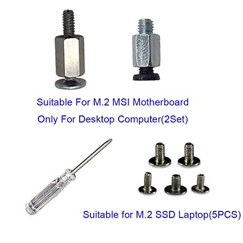 Hfeix M 2 Standoff And Screw For M 2 Drives Msi Motherboard M 2 Screw 2 Sets Hex Nut Stand Off Spacer 5pcs M 2 Laptop Screw Walmart Com Walmart Com
