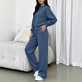 thumbnail image 5 of Women's 2 Piece Outfits Fall Sweatsuits Oversized Hoodies Wide Leg Sweatpants Tracksuits Lounge Matching Sets, 5 of 5