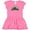 Raspberry with Polka Dots, variant on Inktastic My 1st St. Patrick's Day with Plaid Shamrocks Girls Baby Dress