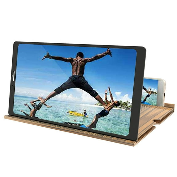 12in Screen Magnifier for Cell Phone Vertical and Horizontal 3D HD Phone Magnifying Screen Amplifier Phone Stand with Screen Enlarger