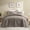 Beige, variant on Ameha 3 Piece Chevron Embossed Reversible Quilt Set with 2 Pillow Shams Ultra Soft Microfiber Bedding Set California King Gray