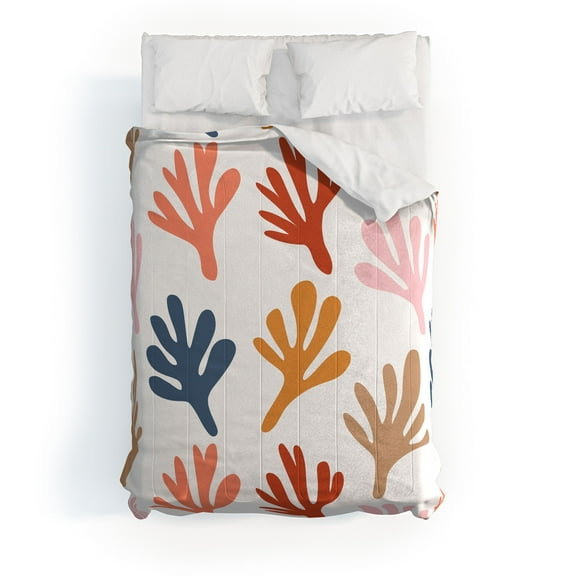 Society6 Emanuela Carratoni Bold Cut Out Theme Comforter Cotton Full