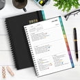 thumbnail image 4 of OMEYA 2026 Planner Weekly and Monthly, Small Planner Jan. 2026 - Dec. 2026, Monthly Planner 5.5 x 8.2in with Inner Pockets, Monthly Tabs, Elastic Closure, Great for Campus, Home & Office, 4 of 8