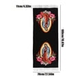 thumbnail image 2 of ValHome Ivory Virgin Mary Prayer Shawl with Roses - Catholic Devotional Wrap Scarf with Fringe - Lightweight Religious Shawl for Prayer, Church, Faith Gifts for Women, 2 of 7