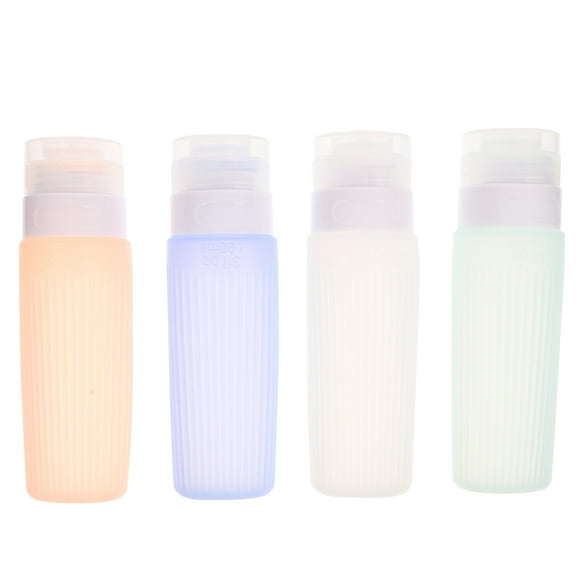 MasteelfCA 4Pcs Travel Bottles for Toiletries Silicone Travel Bottles Shampoo Conditioner Bottles Leak-proof Bottles