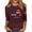 Wine, variant on Women's 250th America Anniversary Casual Printed Crew Neck T-Shirt USA Flag Tee 250 Years of Freedom Shirt