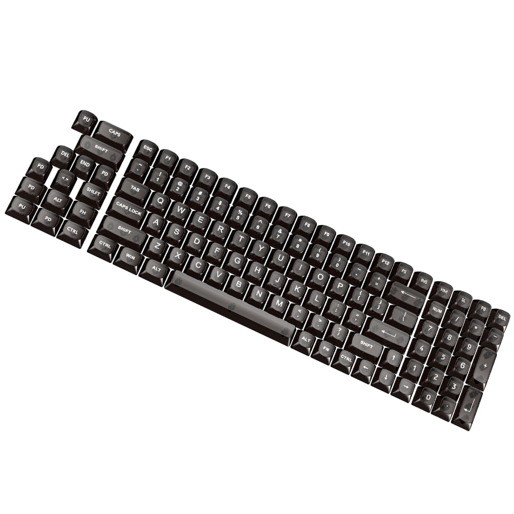 Bright and Smooth Clear Keycaps for MX Structure Mechanical Keyboards 115Keys