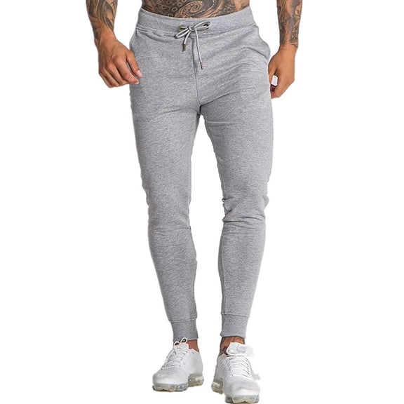 Vedolay Sweatpants Men Trousers Loose Casual Sports Pants with Pockets Grey,L